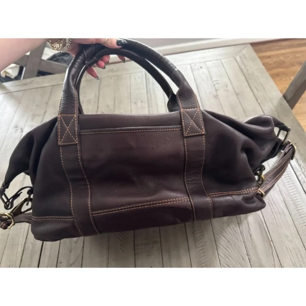 Links and Kings large Brown Leather Men's club duffel Bag
